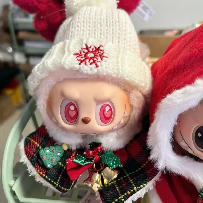 Boîte aveugle de vêtements Labubu mignons, accessoires de poupée en peluche universels assis sur pied, vêtements de styliste Labubu, ensemble de costumes de citrouille