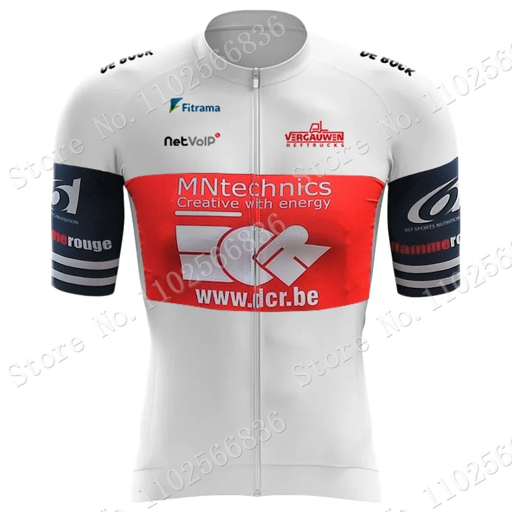 Fietskleding DCR Cycling Team 2023 Cycling Jersey Men Short Sleeve BelgiumClothing Road Bike Shirts Suit Bicycle Bib Shorts MTB