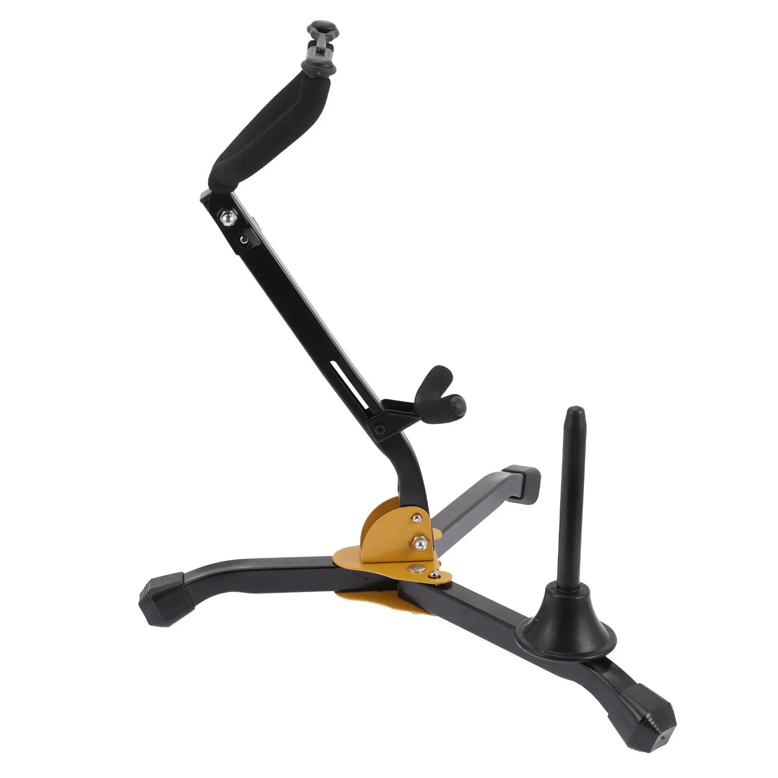 support-de-saxophone-pliable-en-fer-pour-saxophone-alto-et-tenor-support-d'instrument-portable-support-de-bureau-avec-coussin-en-eponge