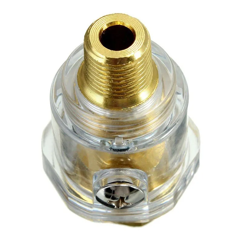 for Pneumatic Tool & Air Compressor Pipe Repair 1/4"NPT Mini In-Line Oiler Lubricator