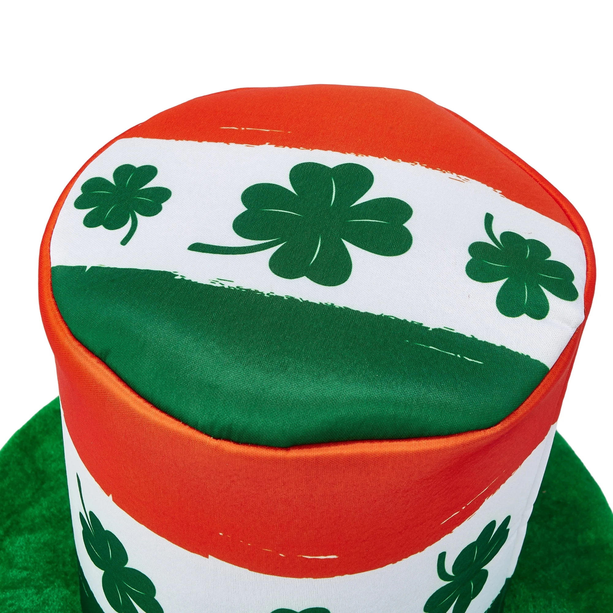 

Зеленая лепреконная шляпа ко Дню Святого Патрика с деталями трилистника Праздничный ирландский цилиндр для вечеринки для реквизита и торжеств для фотобудки