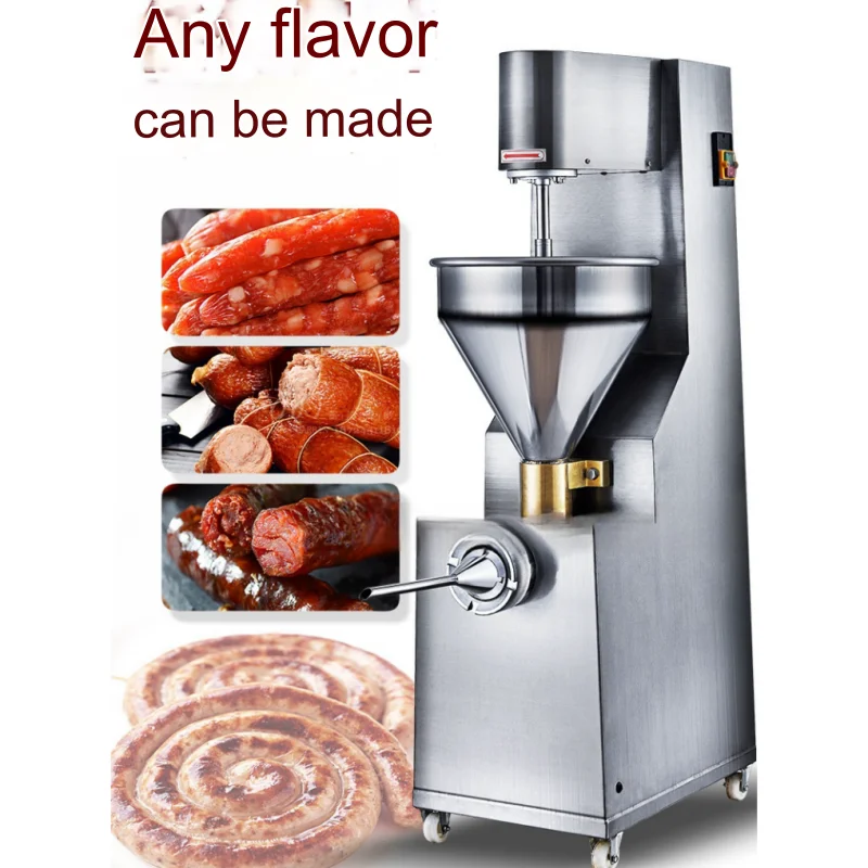 Popular design commercial Voltage 220V Power 2.2KWcapacity 400kg vertical manual sausage stuffer