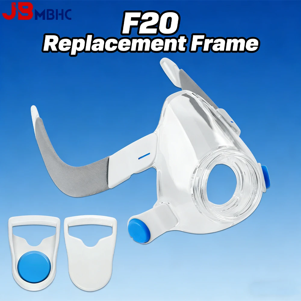 F20 Frame for AirFit F20 Full-Face Mask with Frame and 2 Clips Snug Fit Comfortable Design CPAP Frame Compatible with AirFit F20