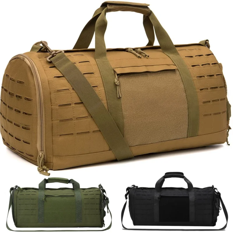 Sport Gym Bag Fitness Tote Military Tactical Duffle Bag for Men Travel Duffle Bag Training Workout Bag with Shoe Compartment