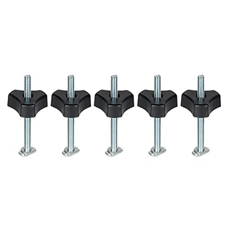 

B28C-10 Pack M8 T Track Bolts Knob Kit 4 Inch T Slot Bolts With Washers T Track Accessories For Woodworking Jigs