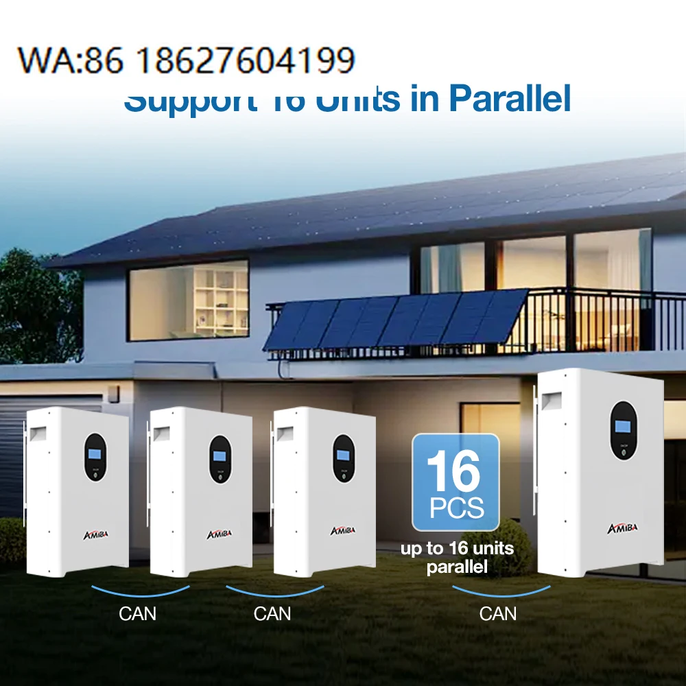 

51.2V Split LiFePO4 Battery, 10kWh 15kWh Deep Cycle CAN Parallel Solar Storage System for Home