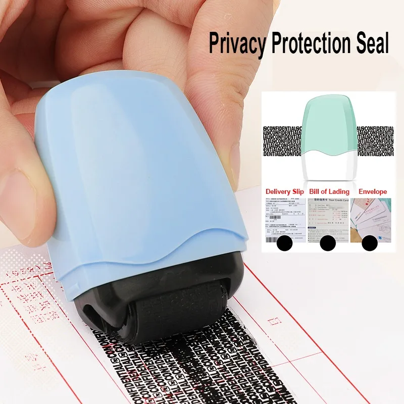 Roller Stamp Privacy Seal Roller Privacy protection against leakage confidential information scrambled text scroll wheel sme pen