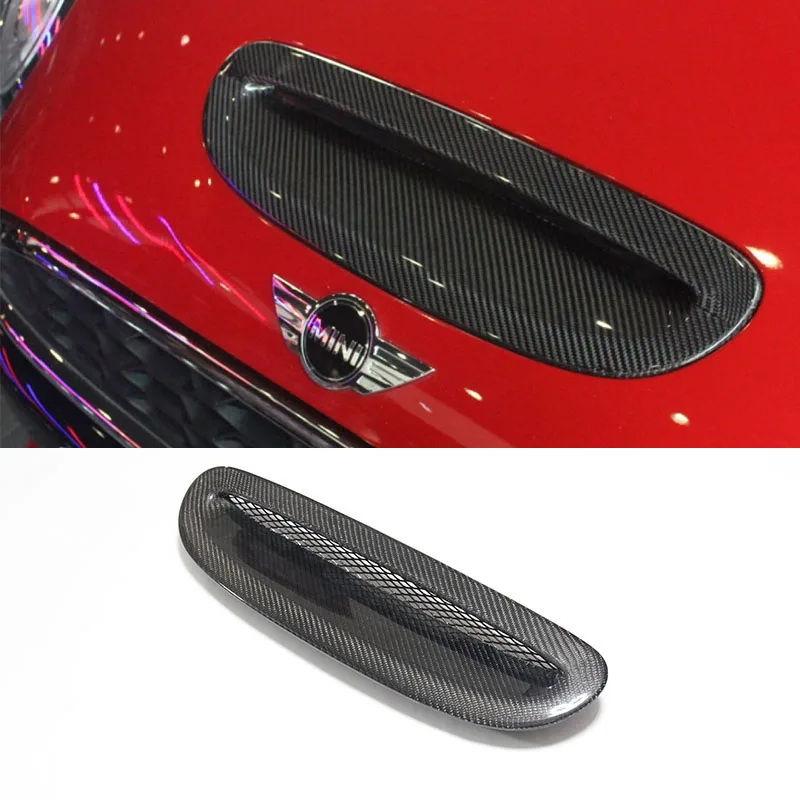 For BMW MiNiF56 Carbon Fiber Fog Lamp Air Intake Duct Vent Cover Body Side Panels Fender Engine Panel Decoratio