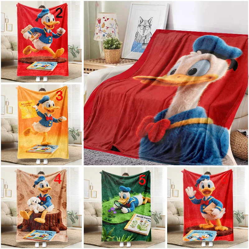 

Disney Donald Duck Plush Blanket Flannel Throw Warm Sofa Bed Cover for Kids Adults Gift