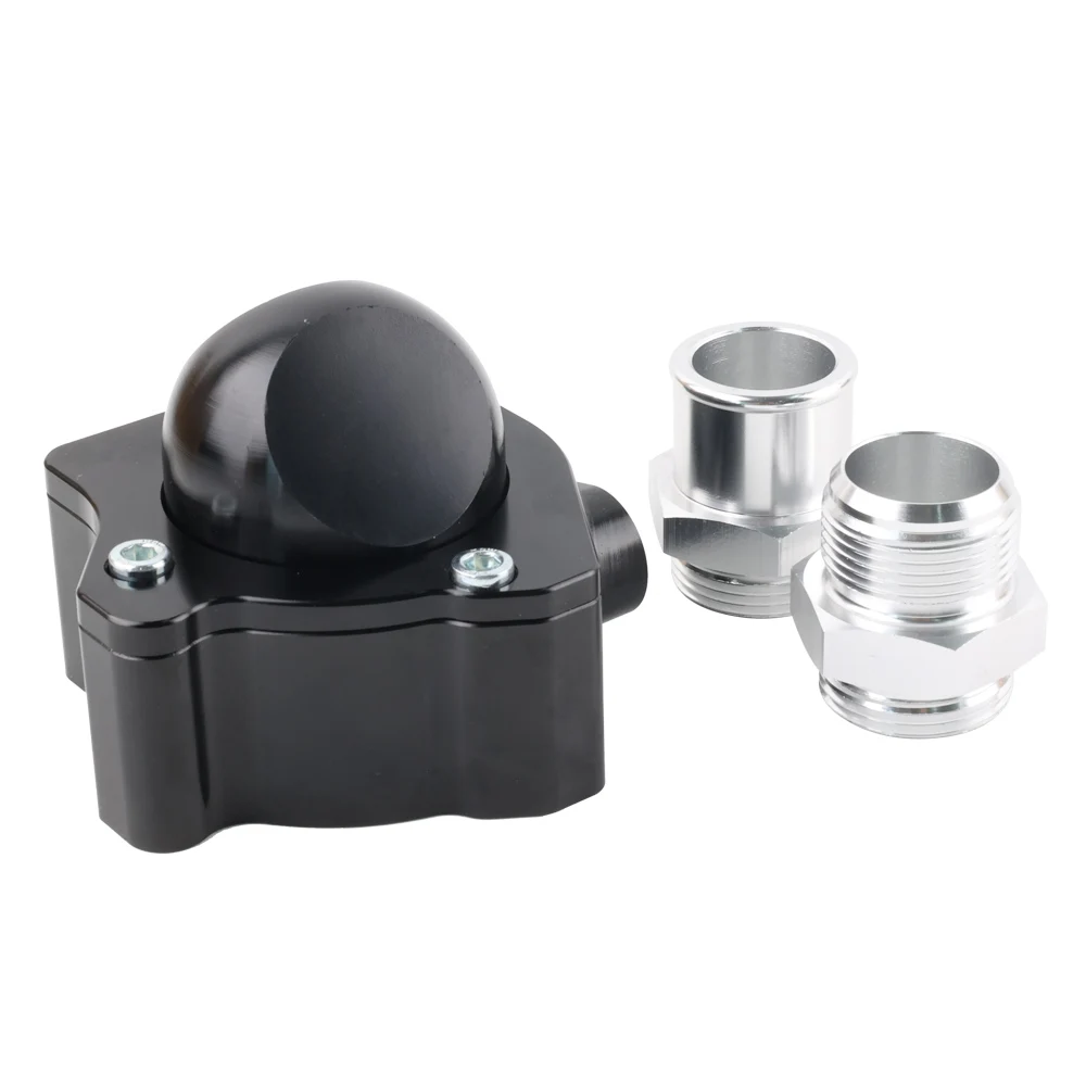 K - Swap Series K20/K24 Fit - Black Hose Swivel Neck Thermostat Housing