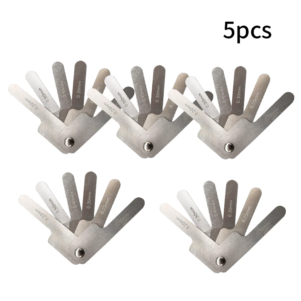 

5Pcs Dental Interproximal Measuring Ruler Measure Tooth Gap Stainless Steel Orthodontic Treatment