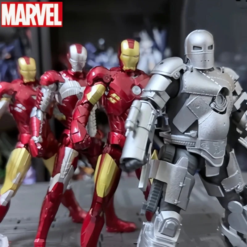 

Fondjoy Action Figures Marvel Iron Man Series Joint Movable Mk45 Mk1 Mk2 Mk3 Mk4 Mk5 Mk6 Mk7 Assemble Model Action Figures Toys