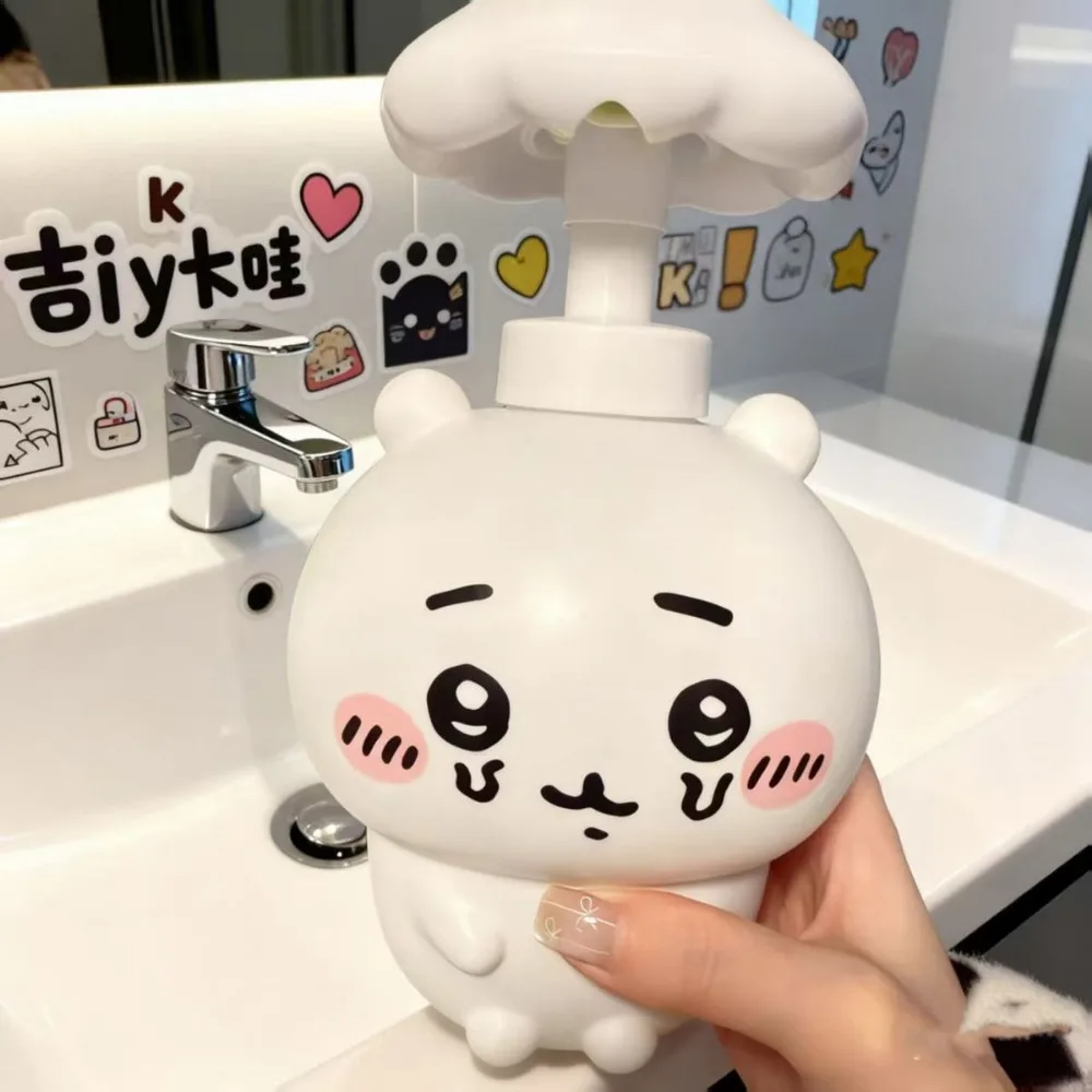 Chiikawa-botella recargable desinfectante de manos, dispensador vacío portátil a prueba de fugas, organizador de artículos de tocador para el hogar y el baño, viaje al aire libre