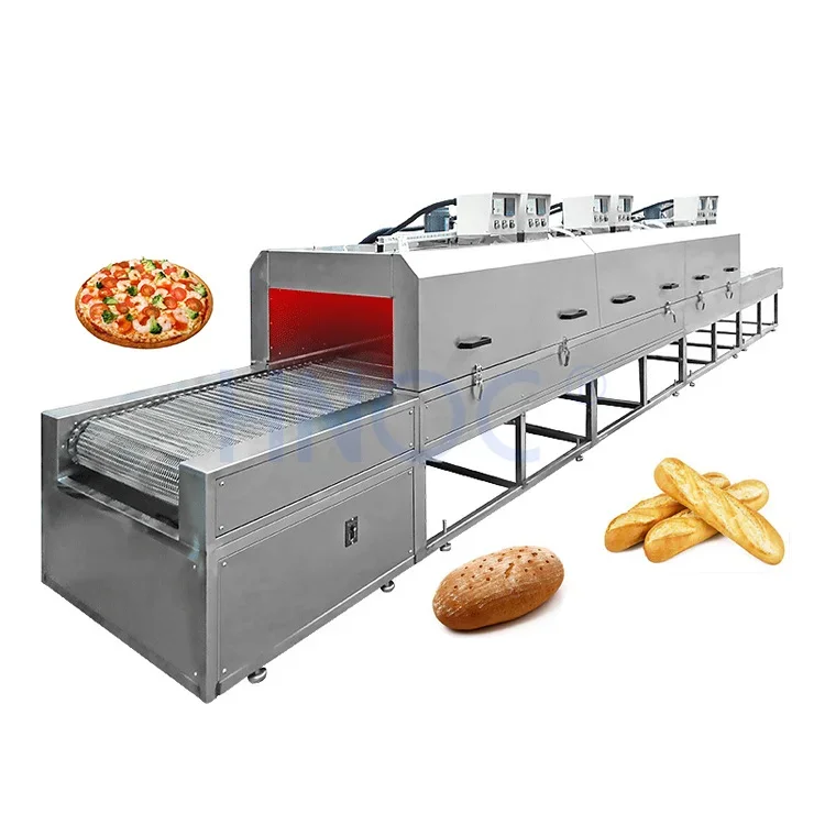 Industrial Bakery Equipment Pita Bread  Electric Cookie Biscuit Bread Baking Tunnel Oven