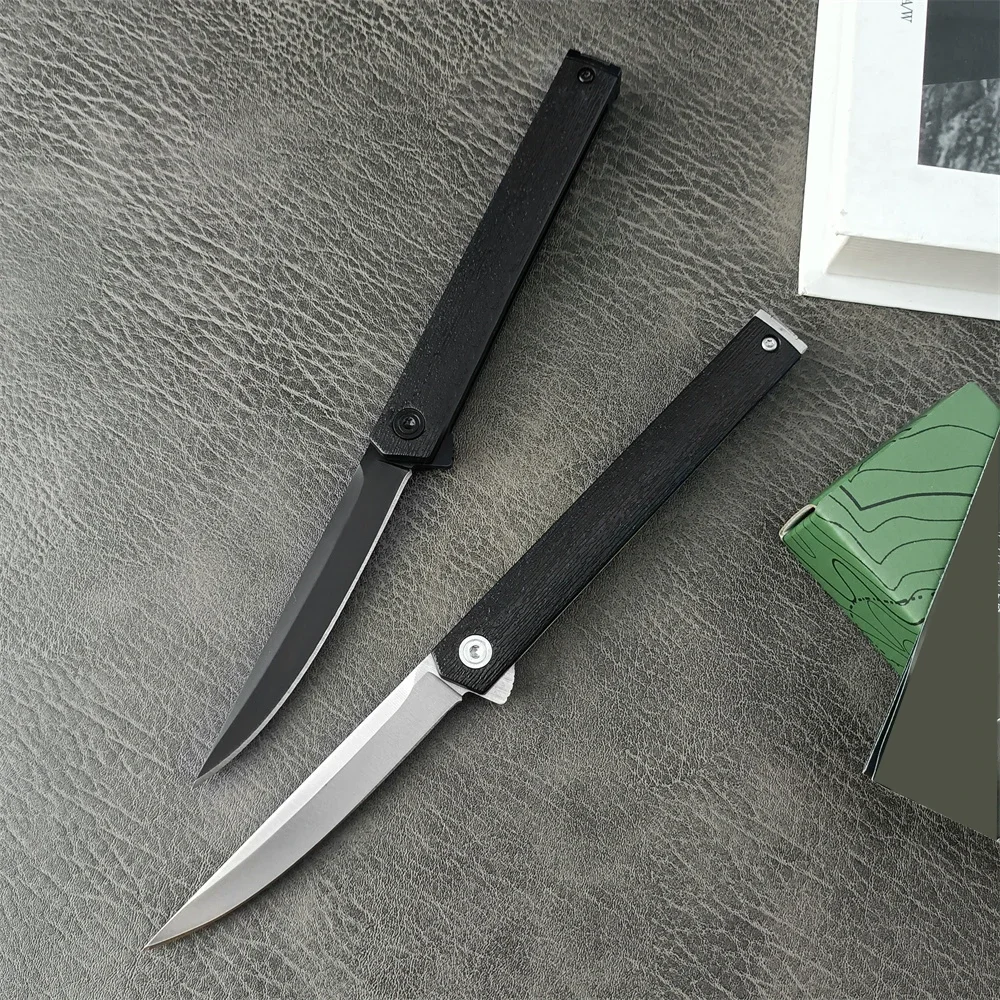 

Pocket Folding Knife 8Cr13Mov Blade Nylon Fiberglass Satin Plain Handle Knife EDC Outdoor Camping Hunting Self-help Multi-tool