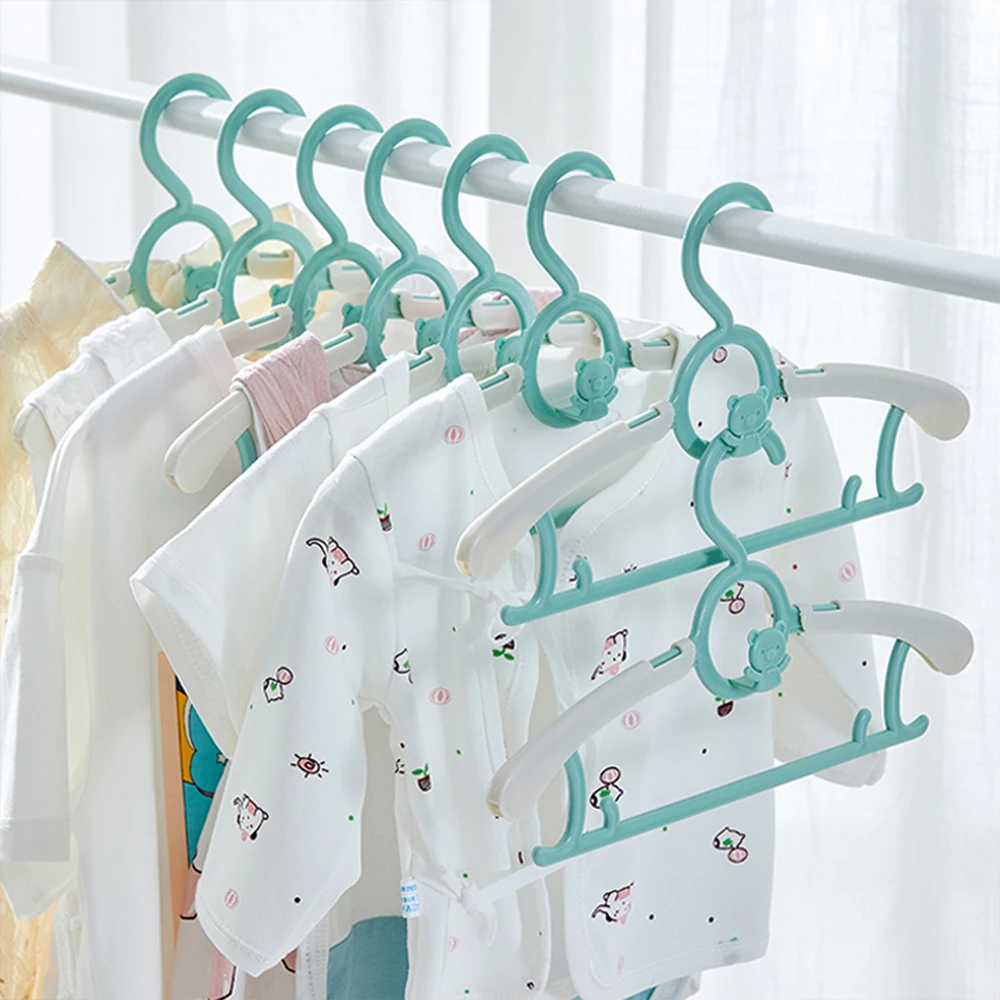 

5Pcs/Lot Baby Hanger Drying Racks Portable Plastic Display Non-slip Hangers Kids Clothes Hangers Clothing Organizer for Child