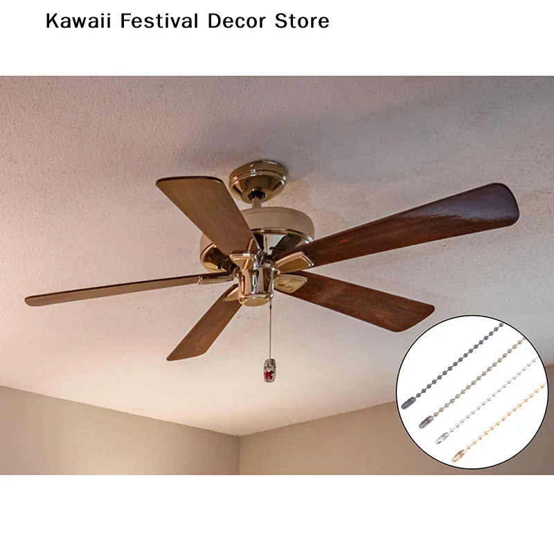 【K】1PC New High Quality 100cm Stainless Steel Copper Switch Chain For Ceiling Fan Lights, Wall Lamp, Table Lamp, And Etc