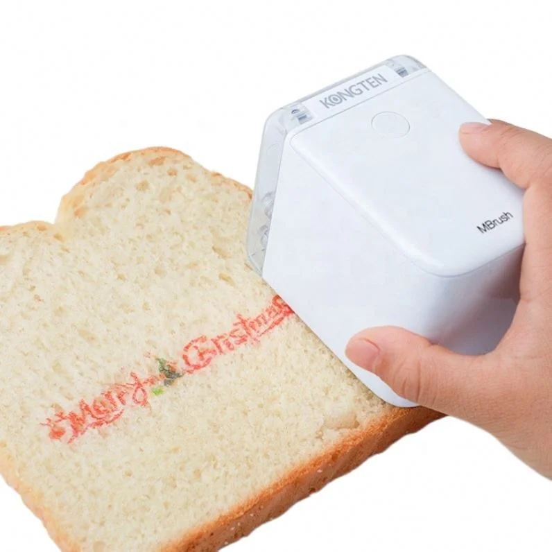2025 Mbrush Color Portable Handheld Food Printer for Printing Bread/cake/coffee/baked Goods Printer