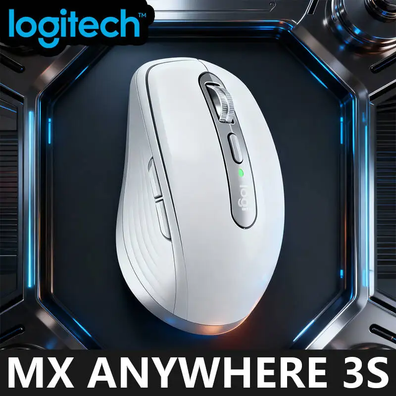 

Logitech MX Anywhere 3S Wireless Ergonomic Mouse, Darkfield Tracking, 8000 DPI, MagSpeed, 10m, USB-C Charge, Multi-Device