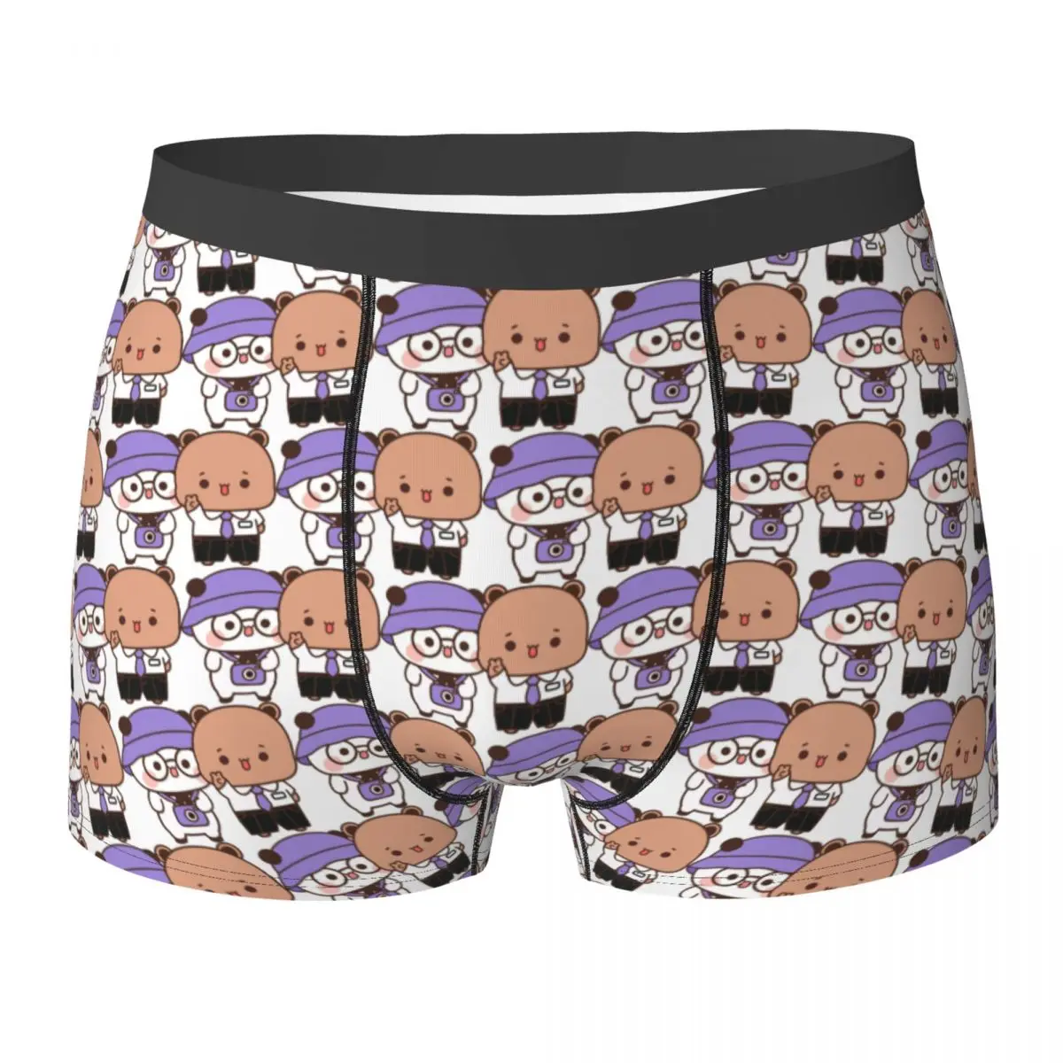

Bear And Panda Bubu Dudu Balloon Underwear Men Underpants Custom Comfortable Trunk Quality Boxer Brief Plus Size