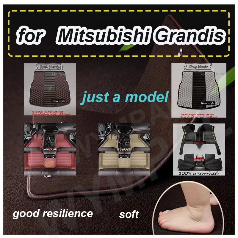

Роскошные автомобильные коврики на заказ для Mitsubishi Grandis 2000-2011, автомобильные ковры, аксессуары для ног