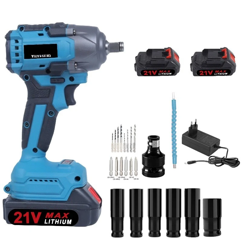 

High Efficiency Cordless Impact Wrench 350N.m Drilling Machine Industrial & DIY Battery Electric Tool Power Wrenches