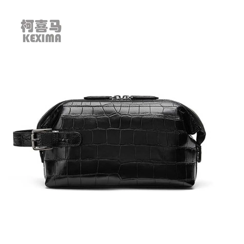 KEXIMA gete Real crocodile  clutch bag for men simple handbag for men clutch bag with large capacity crocodile skin  bag for men