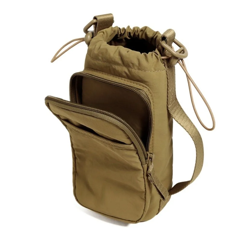 

Multifunctional Crossbody Phone Pouch Large Capacity Handhold Water Bottle Storage Bag Square Nylon Women's Fitness Bag Unisex