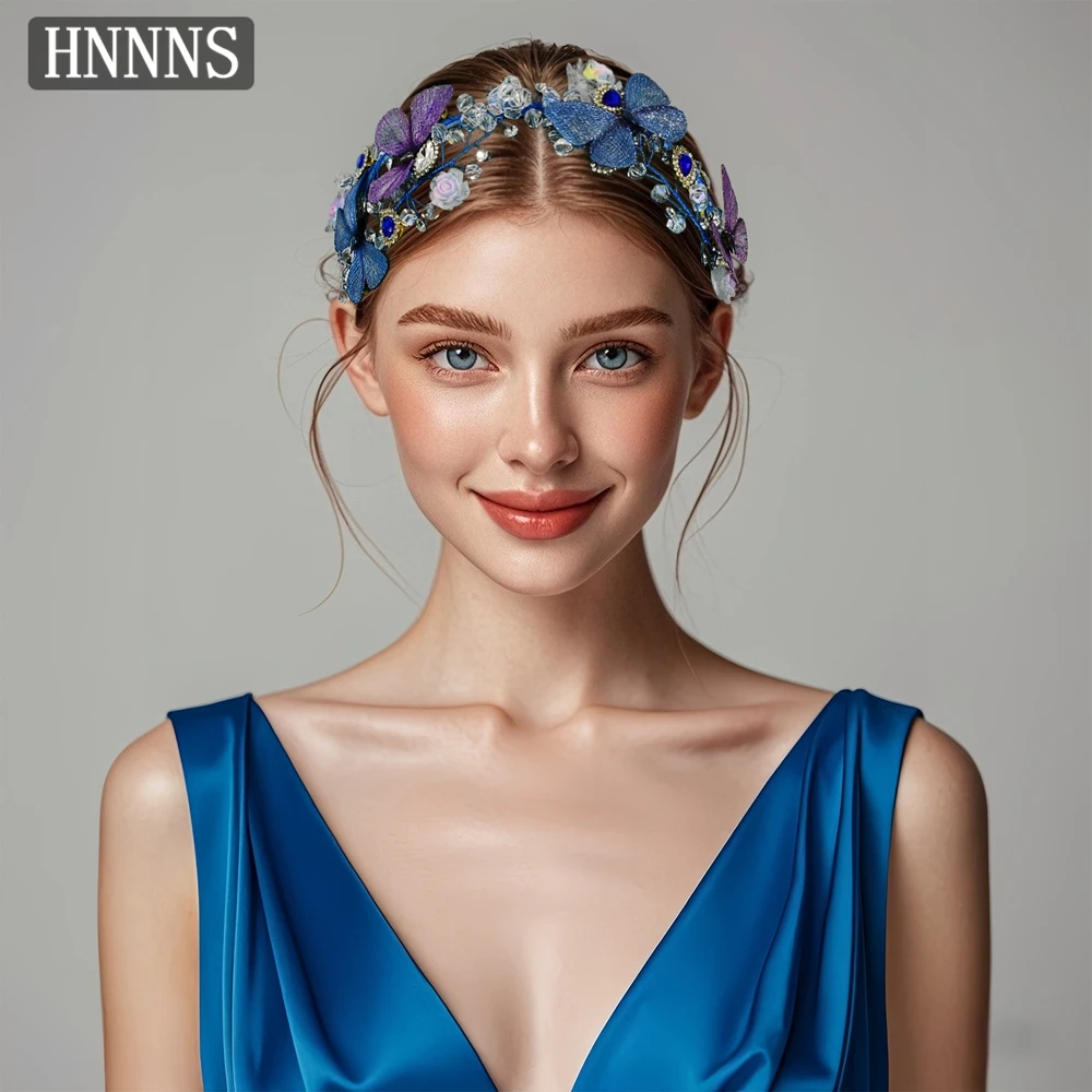 TOPQUEEN الزفاف عقال الزفاف اليدوية النسيج فراشة الرجعية السيدات مأدبة الرقص حفلة أنيقة إكسسوارات الشعر YXA199