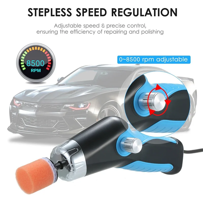 

Mini Polishing Machine Car Rechargeable Buffer Polisher Cordless Cars Scratch Repair Polisher Electric Waxing Automobile Care