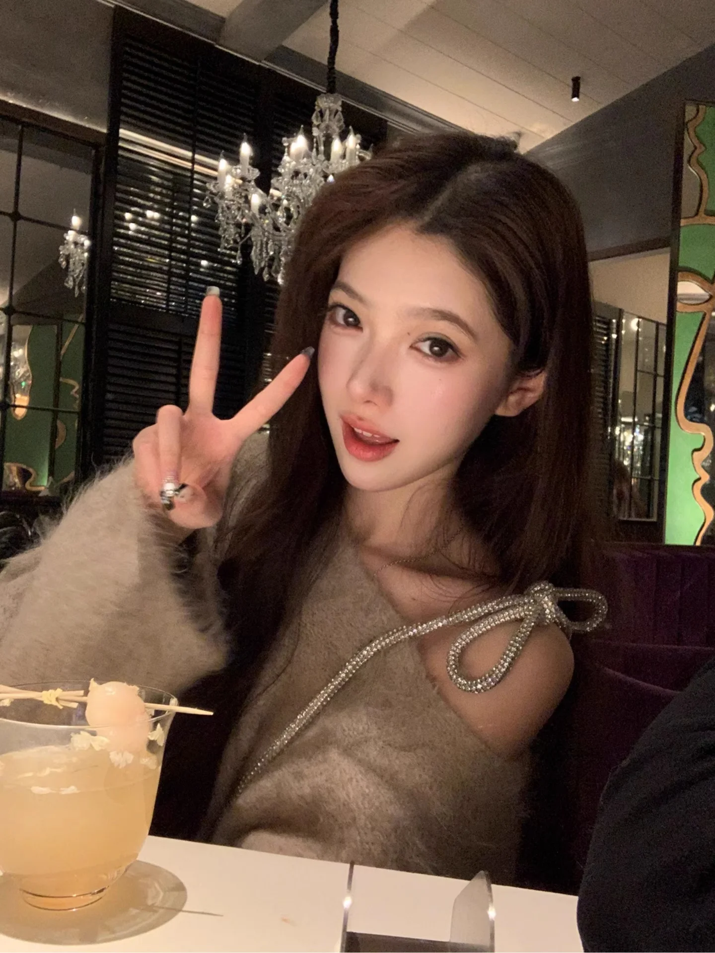 

French Style Loose Fit Soft Knitted Mink Sweater Women's Autumn Winter Fashionable Lazy Style High Quality Comfortable Top