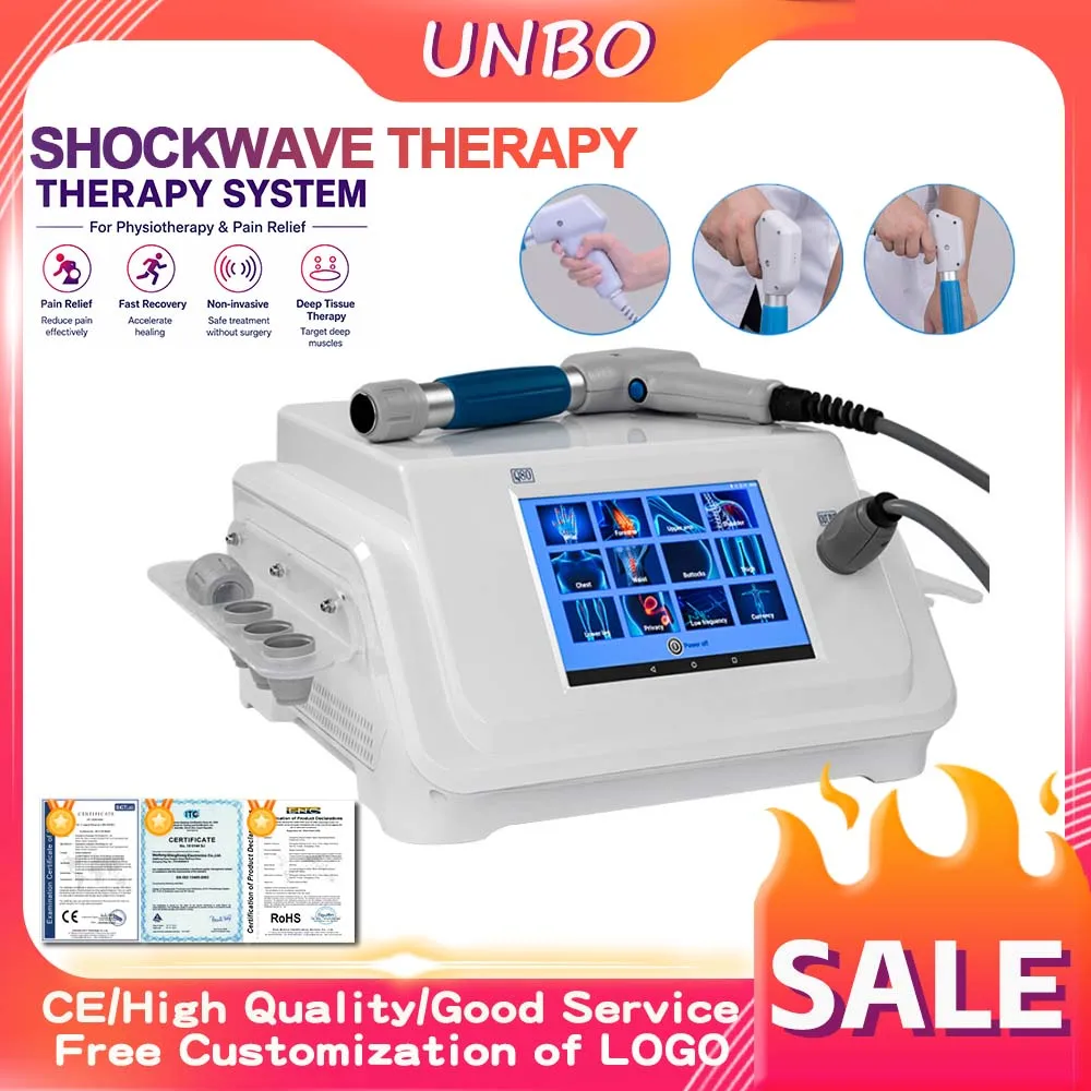 Professional Pneumatic Shockwave Therapy Machine Radial ESWT Sports Recovery Joint Pain Relief Portable Case Physiotherapy