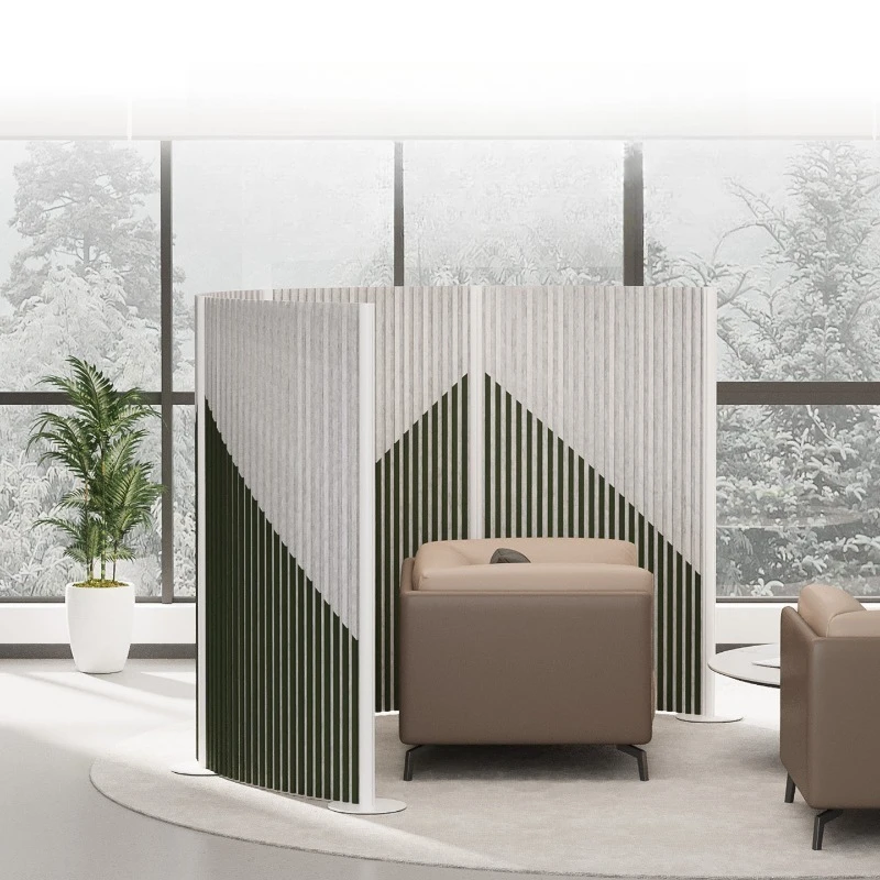 Simple Modern Screen Partition Block Foldable Storage Live Stream Background Wall Business Office Partition Wall
