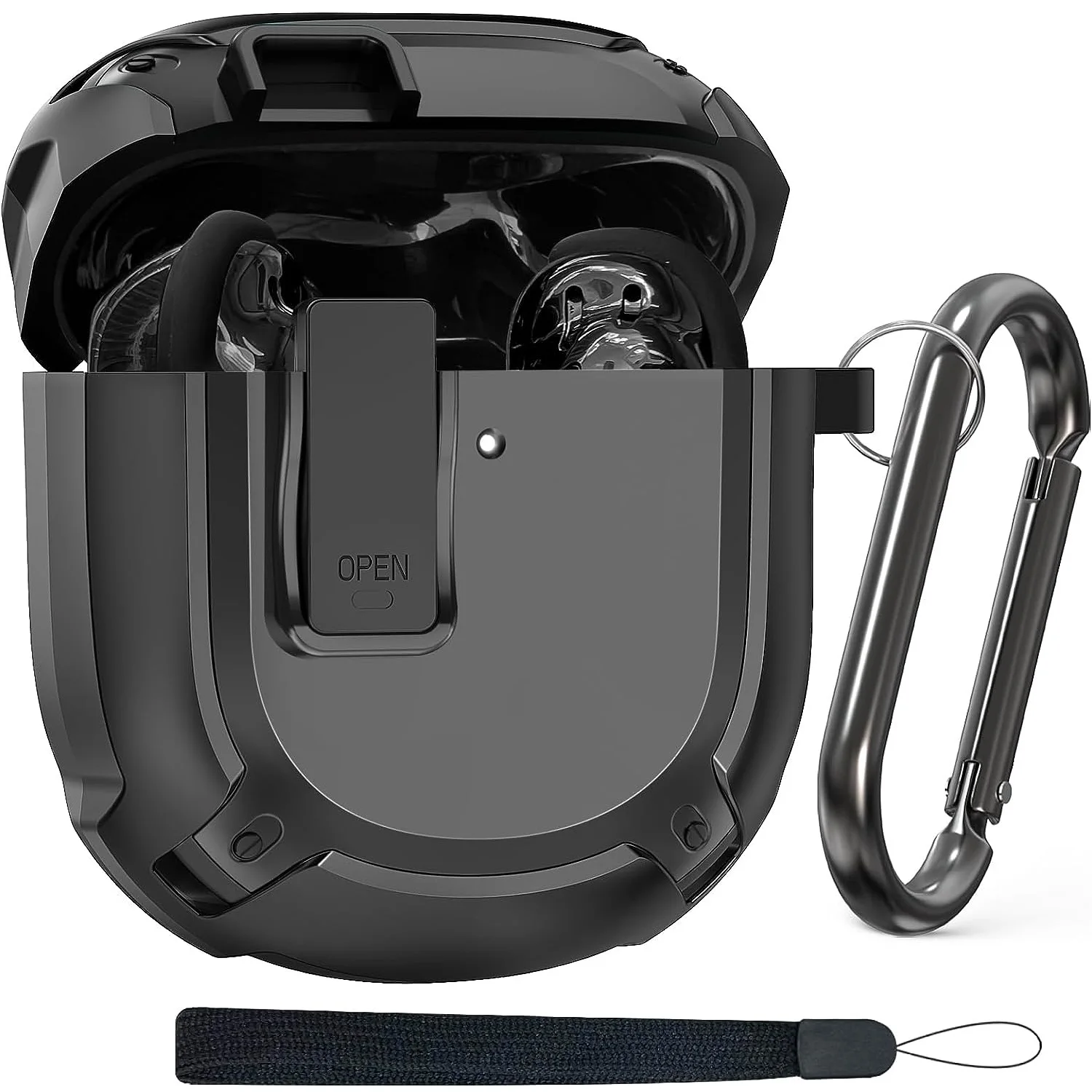 for Bose QuietComfort Earbuds II (2022) / Ultra (2023) Case with Secure Lock, Dustproof Shell, Rugged Shockproof Protective Case