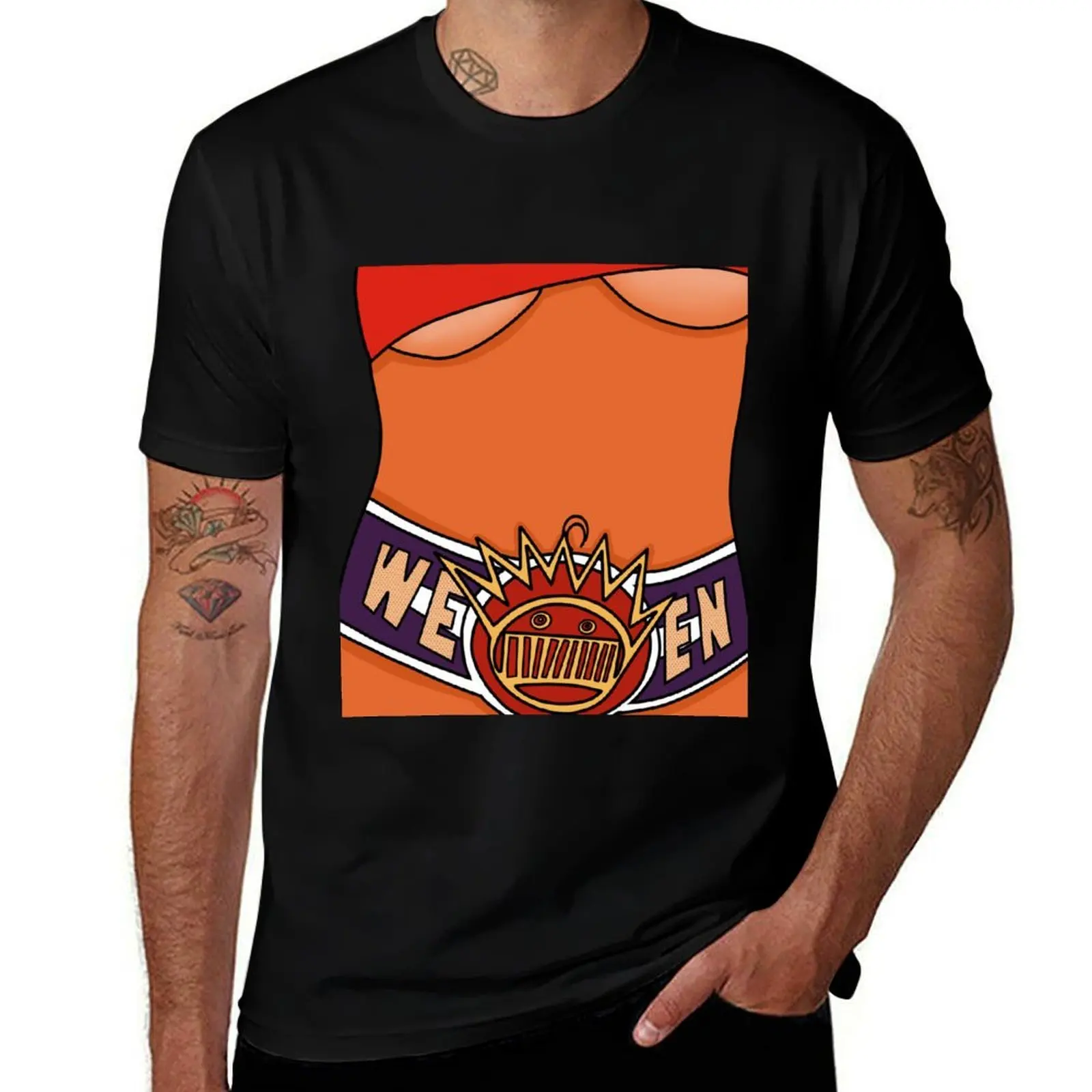 

Ween Chocolate and Cheese Album Body T-Shirt Basic All Season Solid T-Shirt