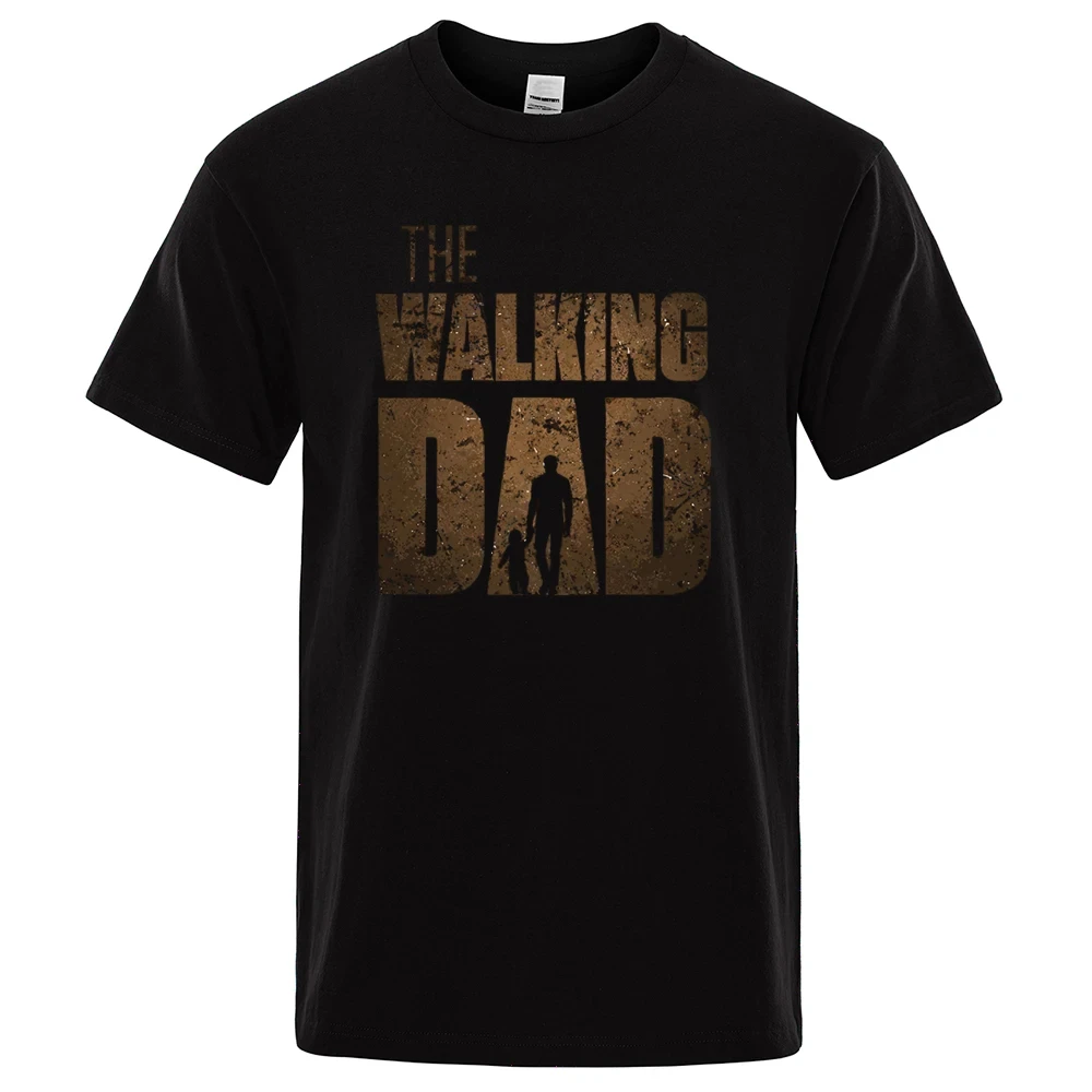 

The Walking Dad Funny Street Printed T-Shirts Men Fashion Summer Tshirt Loose Oversized Cotton Short Sleeves Casual Hip Hop Tees