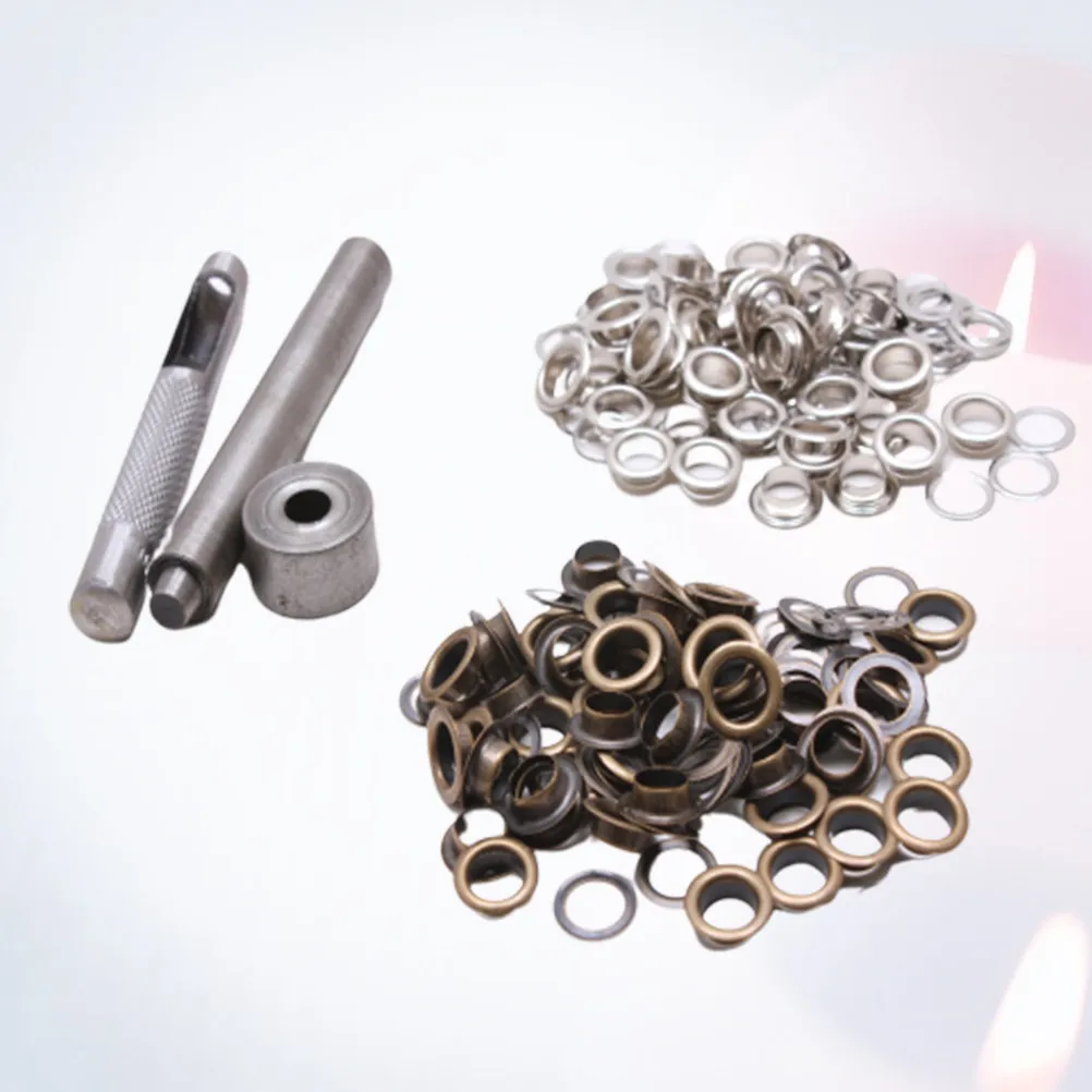 

Набор из 100 люверсов-кнопок для тяжелых условий эксплуатации с инструментом для установки, универсальные люверсы для рукоделия, ремесел и шнурков