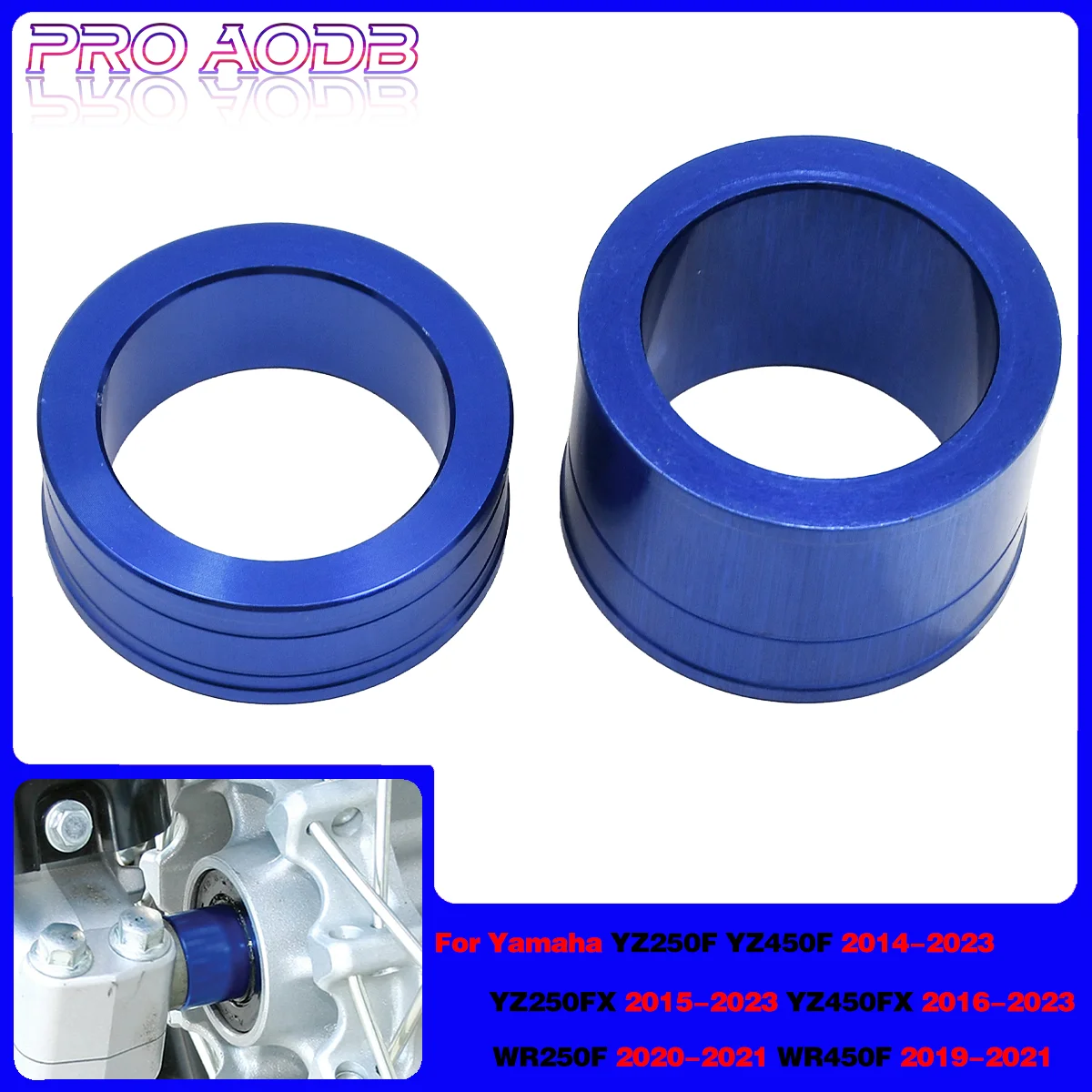 For Yamaha YZF 250 450 YZ250F YZ450F 2014-2023 YZ250FX YZ450FX 15-23 WRF WR250F 450F 2019-2021 CNC Front Wheel Spacer Hub Collar