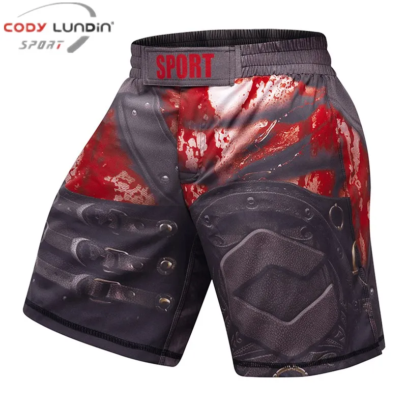 Cody Lundin, pantalones cortos de verano para maletero, pantalones cortos de Fitness MMA BJJ para hombres, pantalones de boxeo Jujitsu Muay Thai,