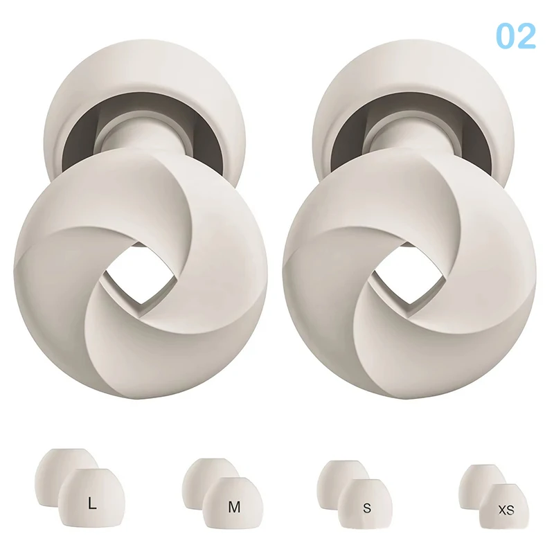 السفر التركيز العميق السباحة خلق بيئة صامتة 1 مجموعة سدادات الأذن سيليكون لينة إلغاء الضوضاء مريحة تناسب النوم #1