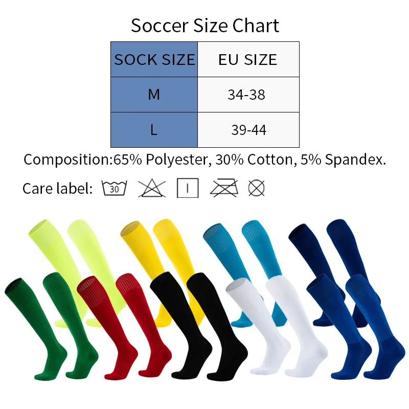 Football Accessories Black White Soccer Socks For Men Teenages Kids Over The Calf Baseball Rugby Athletic Sock