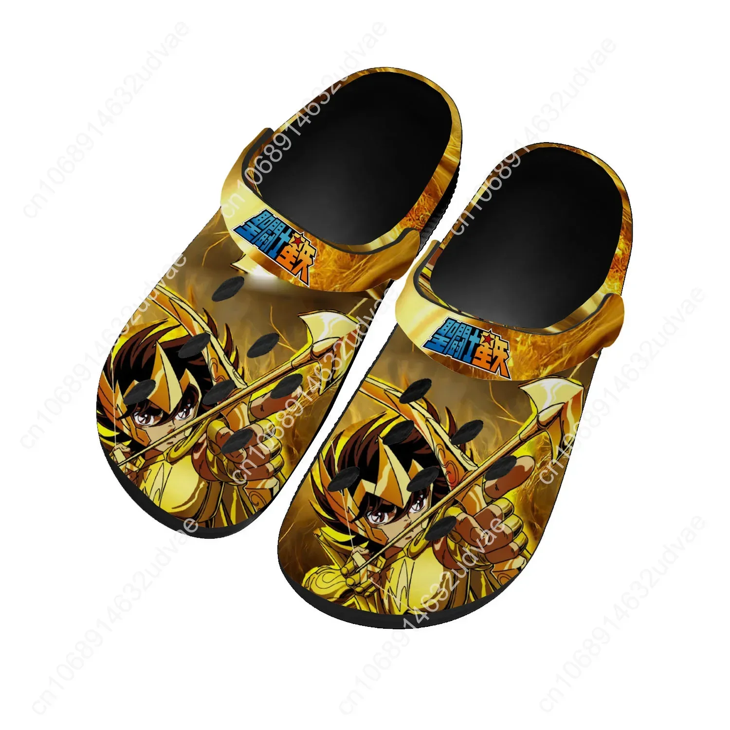 Saint Seiya Water Shoes Men Women Teenager Comfortable Fashion Home Garden Clogs Custom Sandals Beach Breathable Hole Slippers - view 2