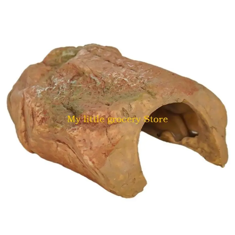 

D5BD украшения для аквариумов, смоляная пещера, дом, аквариумы, пейзажные убежища, дом, террариумы, рептилии, безопасная для