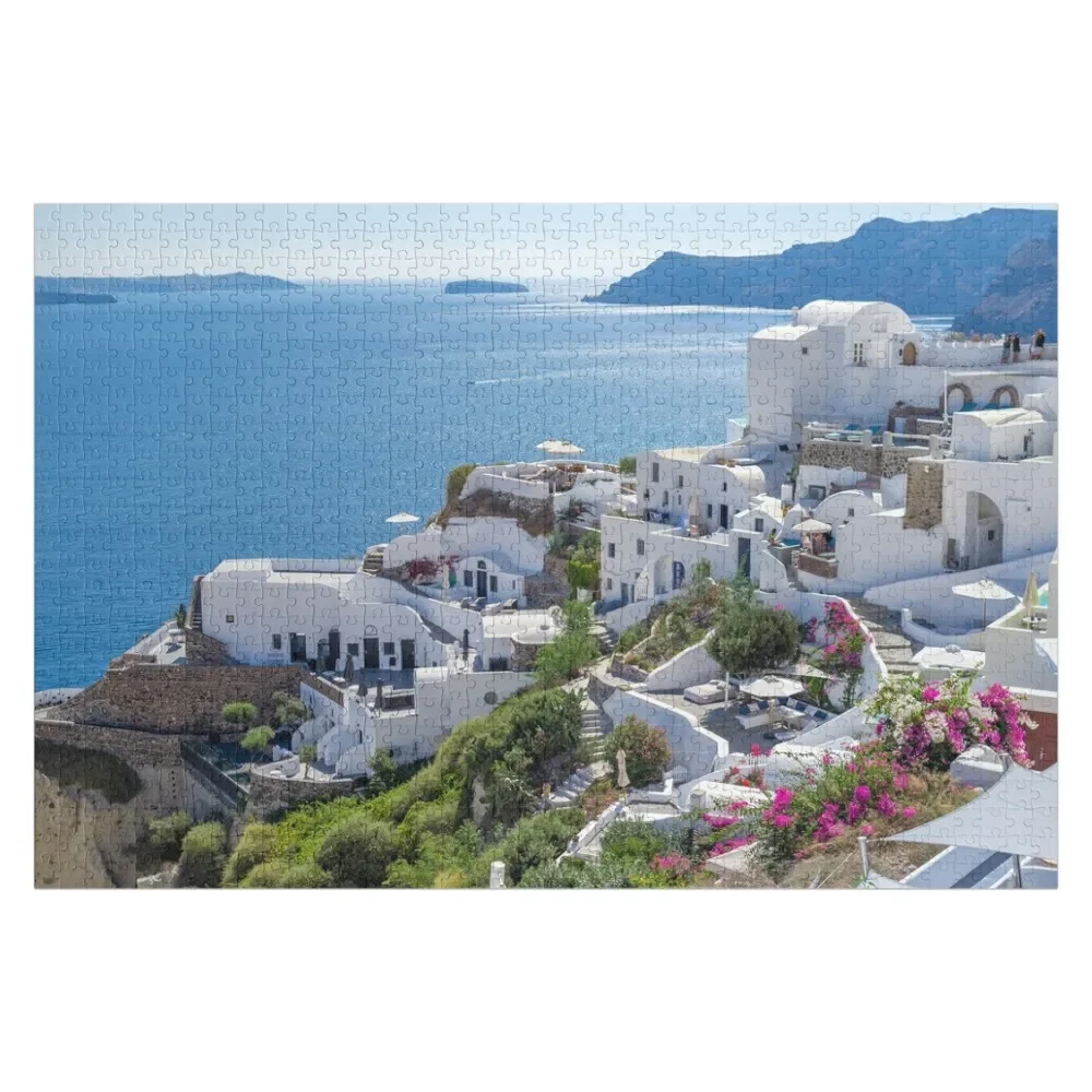 

Santorini Island Coast at Oia Village in Greece Jigsaw Puzzle Personalized Gift Ideas Scale Motors Puzzle