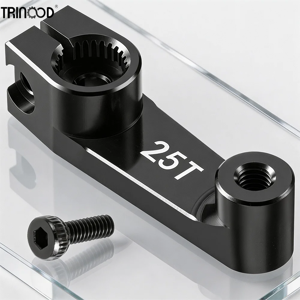 TRINOOD Universal Clamp On 25T Servo Arm Servo Horn for RC Off‑Road Crawler Monster Truck Steering Upgrade Parts