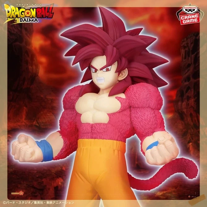 

Оригинальная оригинальная модель BANPRESTO Dragon Ball Daima Super Saiyan 4, 19 см, фигурка Сон Гоку, Коллекционная модель, украшение