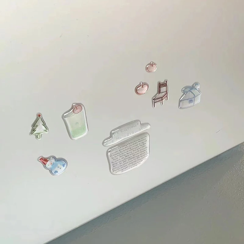 

Милые компьютерные наклейки, забавные трехмерные желейные планировщики, декоративные наклейки, наклейки для мобильных телефонов