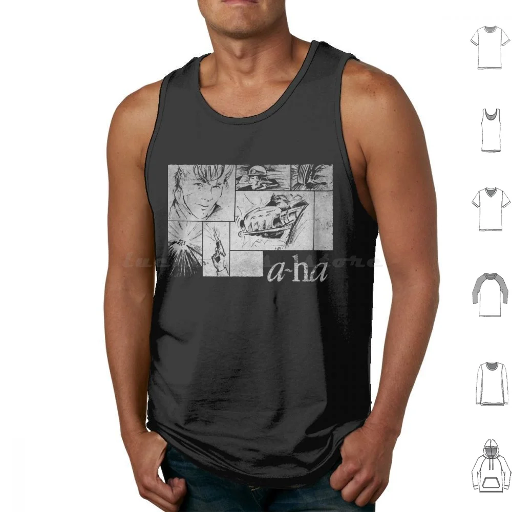 A-Ha Band 80s Retro desgastado Vintage clásico camiseta diseño clásico camisetas sin mangas chaleco sin mangas A Ha Band 80s Retro