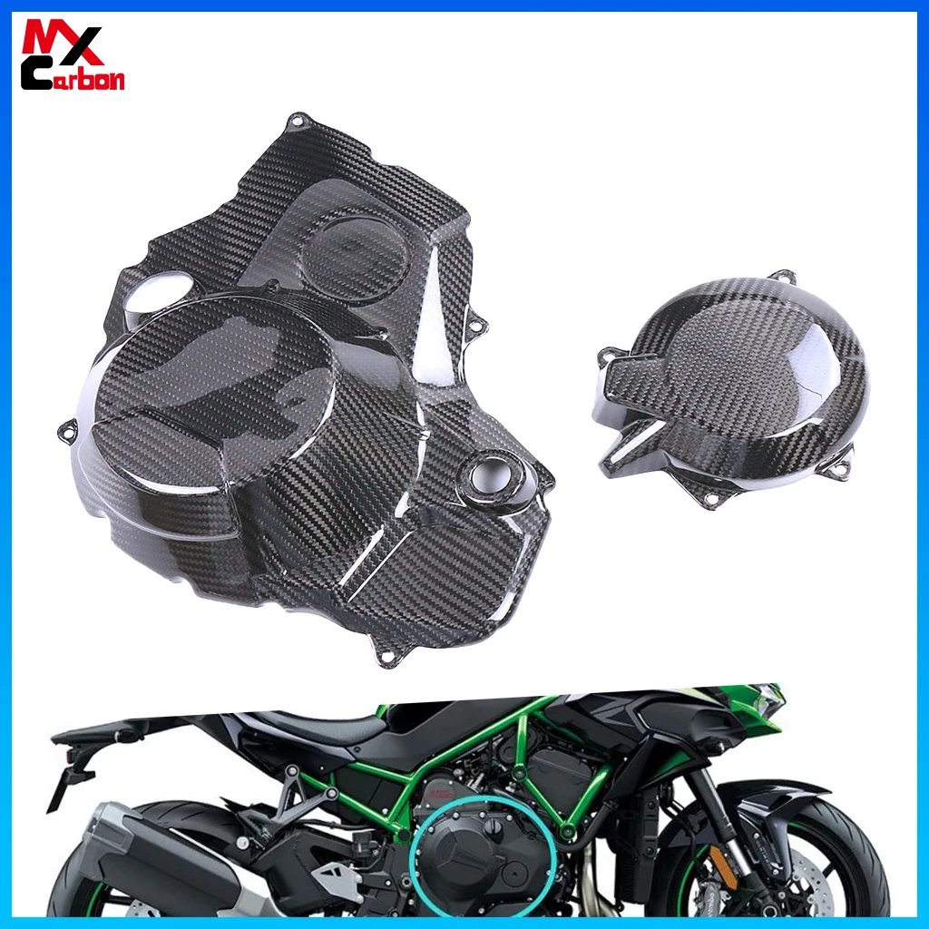 

Motorcycle Full Engine Cover for Kawasaki H2/H2R 2015 2017 2018 2019 2022 2021 2022 2023 Full Carbon Fiber Side Fairing