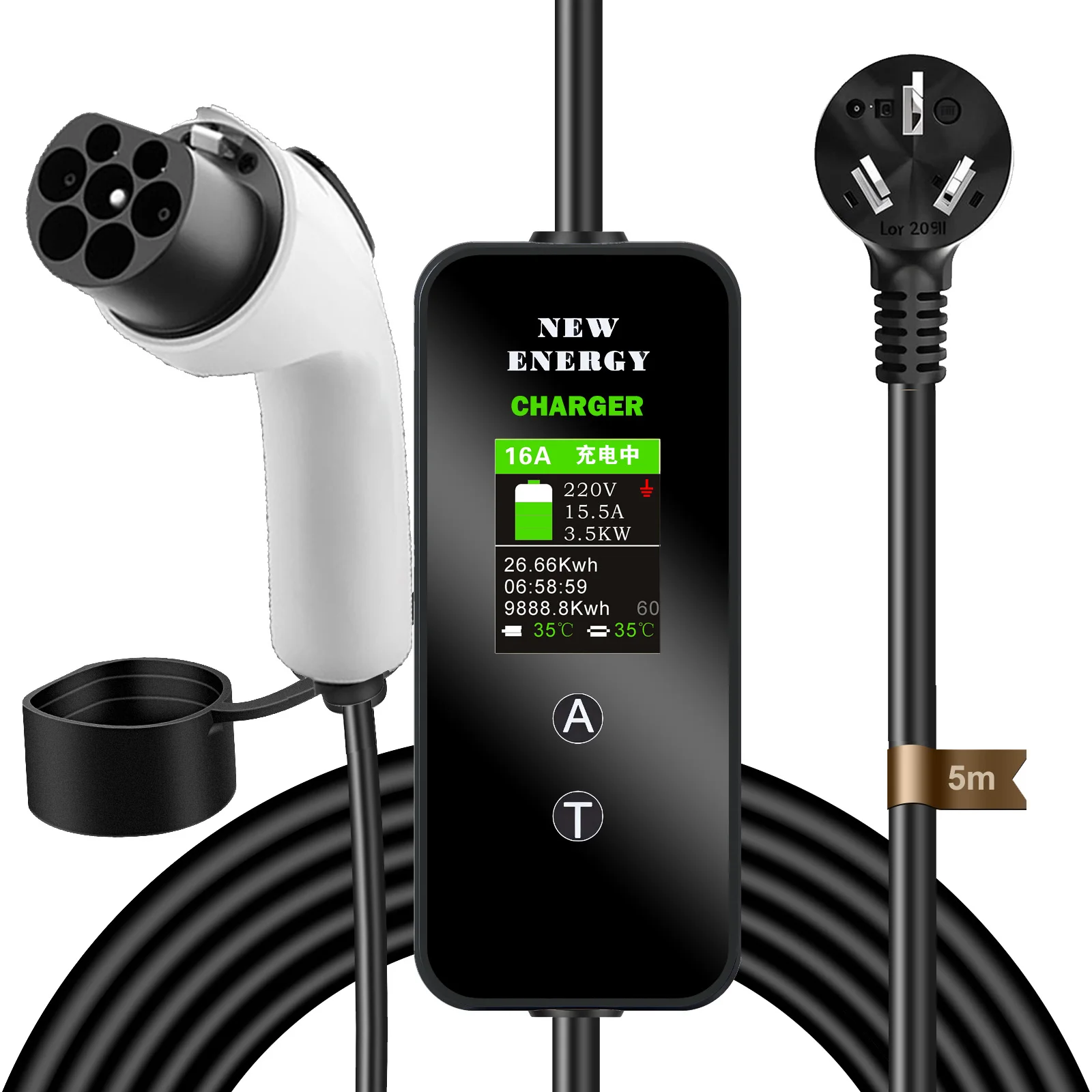 New Multifunctional Portable Electric Car Charger 32A 7KW Automatic Vehicle  Portable Electronic Products Chinese Venders